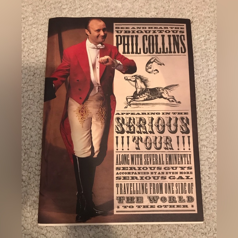 Phil Collins The Serious Tour 1990 concert program